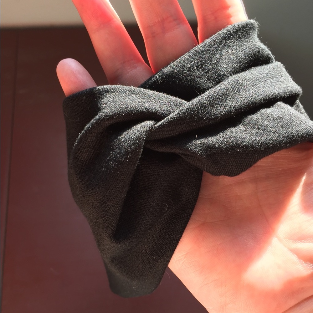 Thick black headband